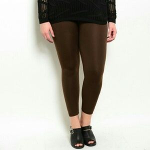 PLUS SIZE FLEECE LINED LEGGINGS